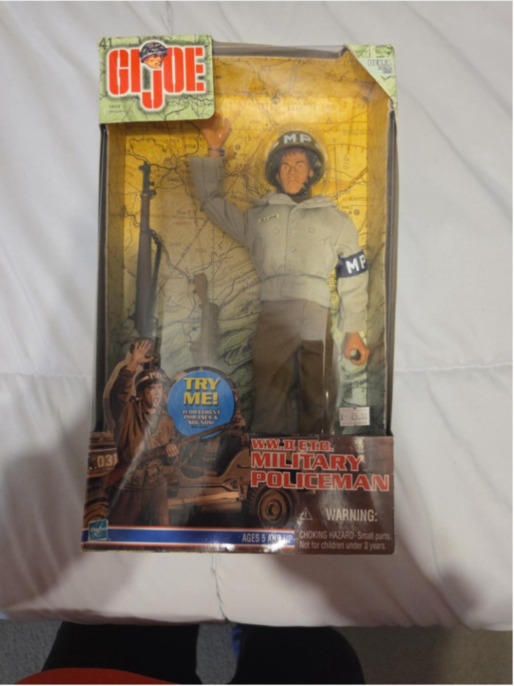 1999 Hasbro GI Joe WWII ETO Military Policeman 12" Talking Figure NIB